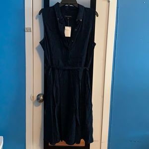 *NWT* Banana Republic Navy Midi Length Work Dress